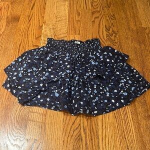 Ever After Girl’s Blue Floral Mini Skirt Size 8
